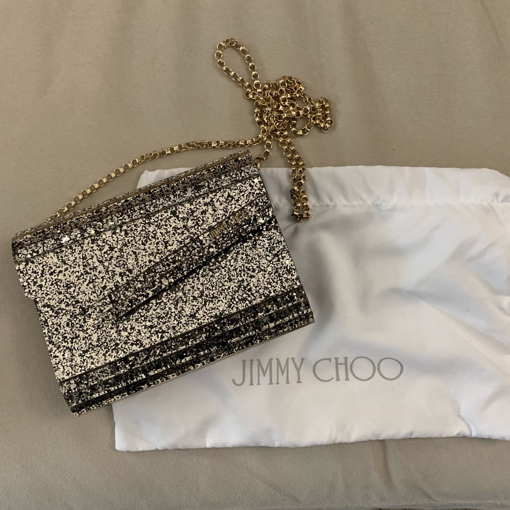 Jimmy Choo Candy Clutch bag - black and gold